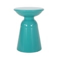 thumbnail image 1 of Soto Outdoor Metal Side Table, Teal, 1 of 8