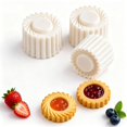 thumbnail image 1 of SouMaox 3 Pcs Double-Ended Cake Mould, 2-in-1 Double-Sided Plastic Dessert Mold with Carved Patterns, Detachable Design for DIY Baking at Home, 1 of 10
