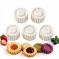 thumbnail image 1 of SouMaox 5 Pcs Double-Ended Cake Mould, 2-in-1 Double-Sided Plastic Dessert Mold with Carved Patterns, Detachable Design for DIY Baking at Home, 1 of 10