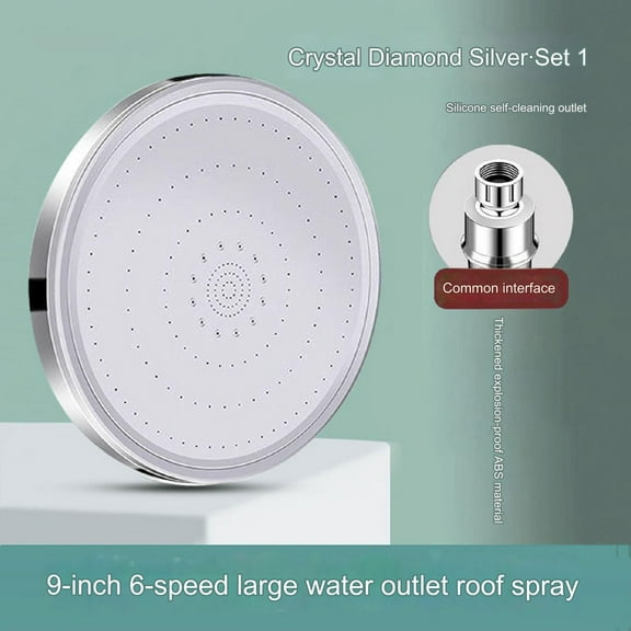 SouMaox Adjustable High Flow Rainfall Top Multi Mode Bathroom Sprayer Overhang Wall Mount for Home Apartment Renovation