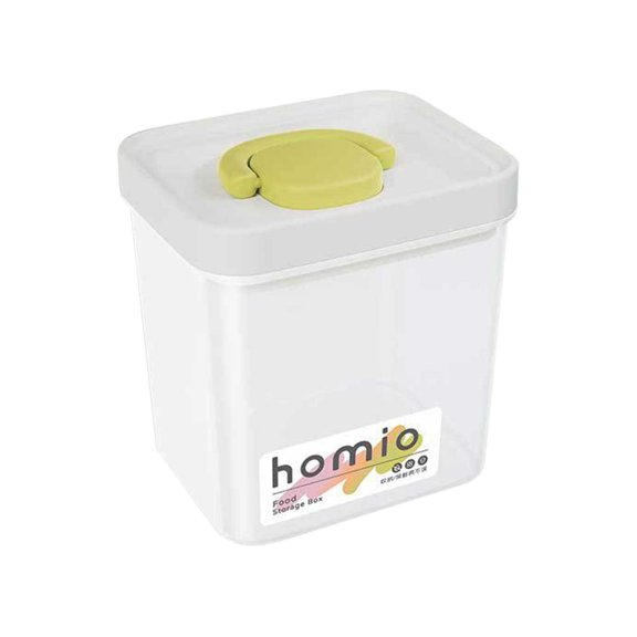 SouMaox Airtight Storage Cans Stackable Dry Grain Containers Transparent Kitchen Pantry Organization for Flour Snacks Cereal Coffee Beans