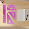 thumbnail image 1 of SouMaox Aluminum Ruler Set Sturdy Alloy Drafting Tools Precision Geometry Kit for Drafting Graphic Design Artistic Projects, 1 of 9