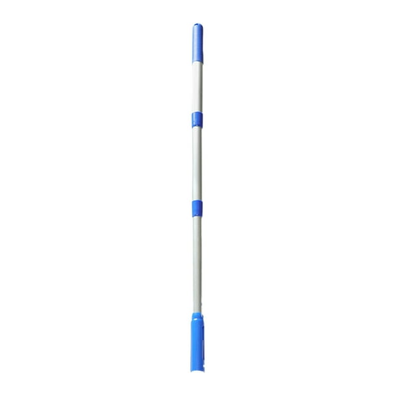 SouMaox Aluminum Telescopic Pool Pole, Adjustable Suction Rod, Reinforced Extension Handle, Blue Leaf Skimmer Attachment, Cleaning Accessory