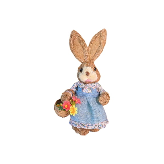 SouMaox Artificial Bunny Ornament Kit, DIY Festive Craft Set, Creative Holiday Decoration, Manual Assembly Project for Seasonal Home Accents
