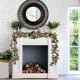 thumbnail image 1 of SouMaox Artificial Wisteria Flowers, Hanging Silk Vines, Twisted Ceiling Garland, Realistic Floral Backdrop, for Indoor Wedding Reception, 1 of 7