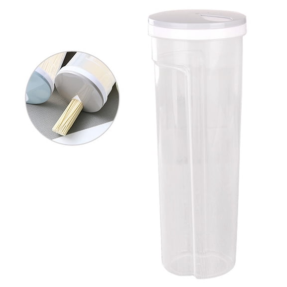 SouMaox Barley Storage Jar Transparent Buckle Grain Container Nut Candy Dispenser Organizer for Kitchen Pantry Cabinet Countertop