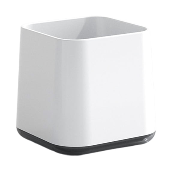 SouMaox Bathroom Tumbler Cup Square Countertop Toothbrush Holder Rinse Mug Minimalist Vanity Accessory Sleek Water Container Washroom Bin