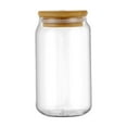 thumbnail image 1 of SouMaox Birth Flower Glass Cup Matte Floral Tumbler Reusable Drinking Vessel Wooden Lid Straw for Birthday Anniversary Gifting Occasions, 1 of 8