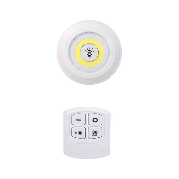 SouMaox COB Nightlight Wireless Dimmable Puck Lamp Wardrobe Cabinet Illumination for Bedroom Kitchen Hallway Staircase