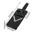 thumbnail image 1 of SouMaox Cabbage Grater Shredder Stainless Steel Blade Vegetable Slicer Manual Scraper Kitchen Tool Salad Preparation Peeler Handheld Gadget, 1 of 8