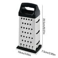 thumbnail image 1 of SouMaox Cheese Grater Stainless Steel Multi Purpose Shredder Box Grater Vegetable Slicer Kitchen Food Prep Tool Manual Handheld Shredder, 1 of 8