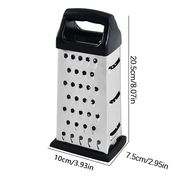 SouMaox Cheese Grater Stainless Steel Multi Purpose Shredder Box Grater Vegetable Slicer Kitchen Food Prep Tool Manual Handheld Shredder