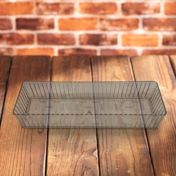 SouMaox Clear Acrylic Divider, Stackable Desktop Organizer, Plastic Storage Tray, Arranging Office Household Supplies for Desk Drawers