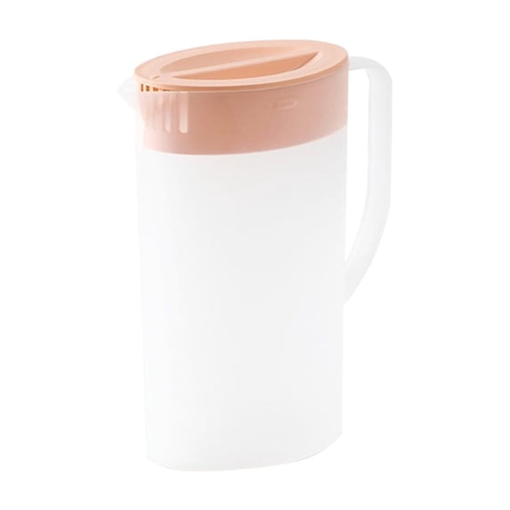 SouMaox Clear Plastic Pitcher with Handle, Reusable Beverage Carafe, Iced Tea Maker, Cold Water Jug, Versatile Drink Container for Home Office