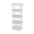thumbnail image 1 of SouMaox Cloud Shape Sofa Side Table Rolling Small Coffee Table Cream Style Nightstand Four Leaf Tiered Storage Shelf Mobile Bedside Stand, 1 of 9