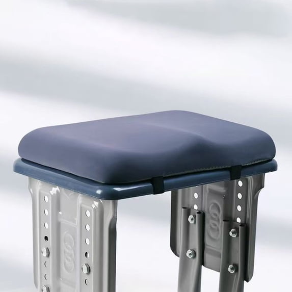 SouMaox Comfortable Foam Stool Pad Portable Foldable Seat Cushion Breathable Soft Chair Mat Non Slip Classroom Library Accessory Blue