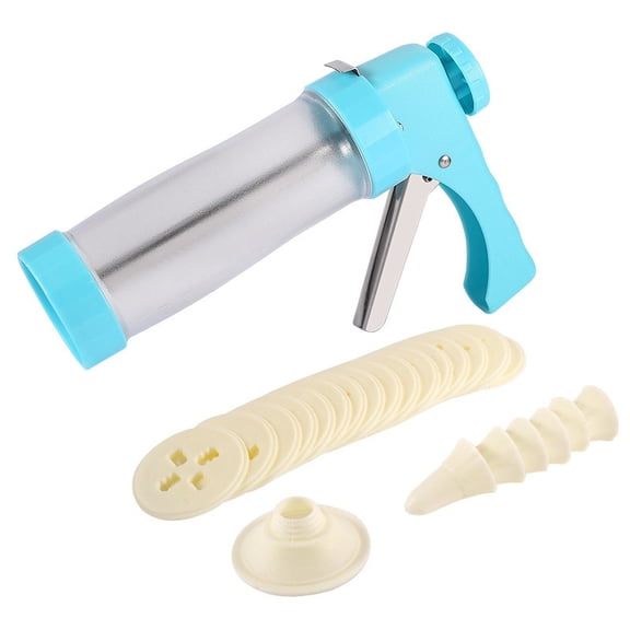 SouMaox Cookie Press Kit Biscuit Maker Icing Dispenser Decorating Set Home Baking Tool for Holiday Treats Celebration Party