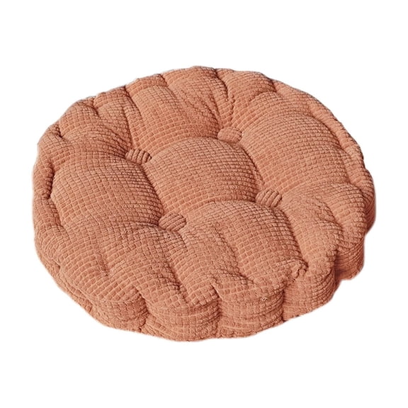 SouMaox Corduroy Floor Pillow Thick Circular Seat Pad Corn Kernel Textured Chair Cushion Soft Indoor Ground Seating Padded Home Decor