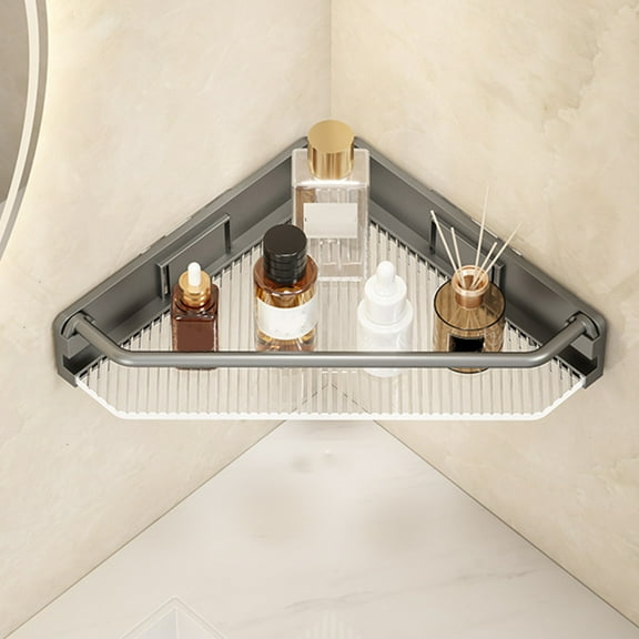 SouMaox Corner Bathroom Shelf Space Saving Countertop Sink Organizer Vanity Rack Storage for Small Apartment Home Organization