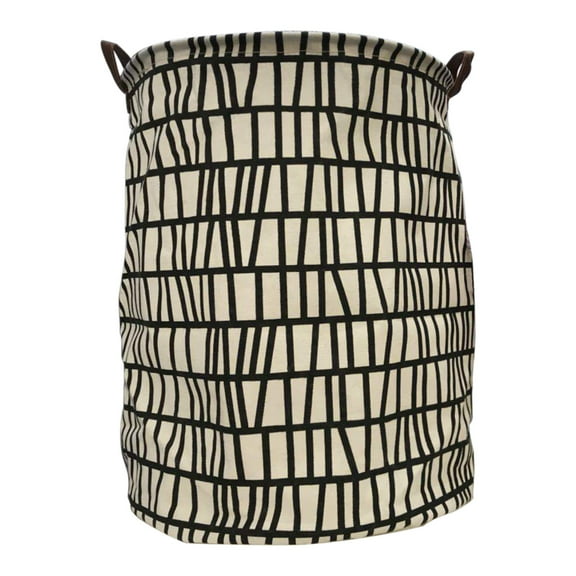 SouMaox Cotton Rope Laundry Basket, Reinforced Sturdy Handles, Collapsible Freestanding Design, Organizing Household Items for Dormitory