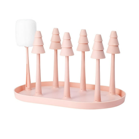 SouMaox Cup Drying Rack Kitchen Glass Mug Stand Organizer Detachable Bottle Drainer Tray Countertop Storage Display Accessory