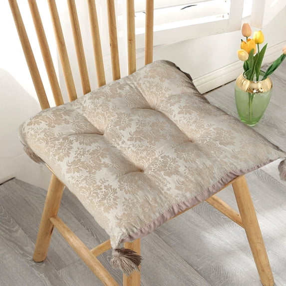 SouMaox Decorative Indoor Seat Cushion Soft Breathable Winter Warmth Pad Living Room Floral Pattern Pillow Square Versatile Home Accessory