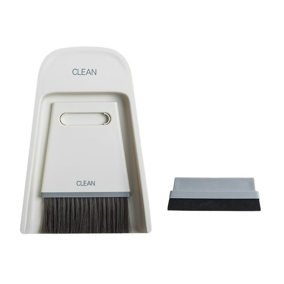 SouMaox Desktop Cleaning Kit Mini Dustpan and Brush Set Portable Countertop Sweeper Handheld Crumb Scraper Table Crumb Catcher Whisk Broom