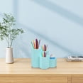 thumbnail image 1 of SouMaox Desktop Organizer Rotating Stationery Caddy Storage Bin Sorting Container for Home Office Desk Countertop Organization, 1 of 9
