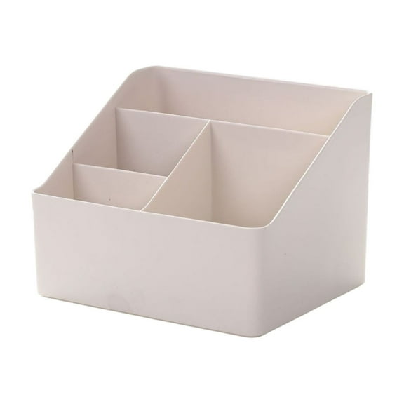 SouMaox Desktop Storage Box, Stepped Compartment Design, Slanted Layer Retrieval, Organizing Stationery Remote Controls for Home Office