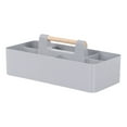 thumbnail image 1 of SouMaox Desktop Storage Organizer, Multi Compartment Tray, Wooden Handle Caddy, Sorting Small Items for Home Office Dressing Table Surface, 1 of 6