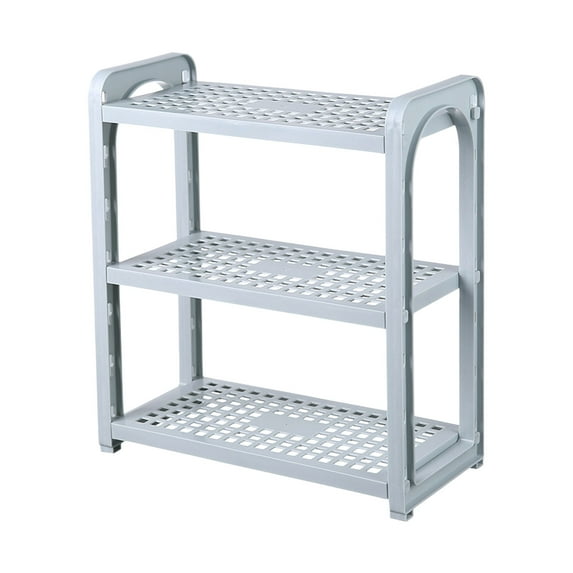 SouMaox Desktop Storage Rack Organizer, Adjustable Tier Height, Double Layer Shelving for Kitchen Office Dorm Pantry