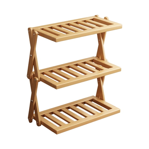 SouMaox Desktop Storage Rack, Tiered Wooden Display Stand, Grain Open Shelving, Organizing Mugs Teaware for Dining Tables Counters