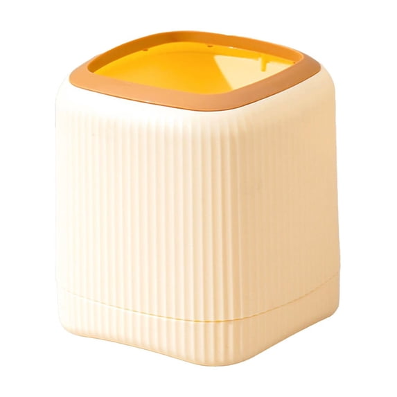 SouMaox Desktop Trash Can, Small Plastic Waste Basket, Portable Countertop Garbage Bin, Compact Tabletop Rubbish Pail, Minimalist Receptacle
