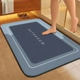 thumbnail image 1 of SouMaox Diatomaceous Earth Rug, Quick Drying Absorbent Floor Mat, Non Slip Surface for Vanity Bathtub Entryway, 1 of 9