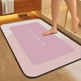 thumbnail image 1 of SouMaox Diatomaceous Earth Rug, Quick Drying Absorbent Floor Mat, Non Slip Surface for Vanity Bathtub Entryway, 1 of 7