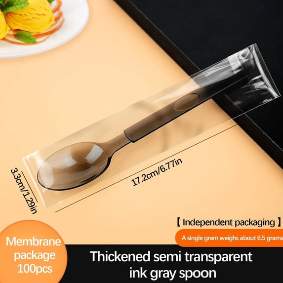 SouMaox Disposable Plastic Cutlery Thickened Matte Finish Flatware Versatile Dining Utensils for Restaurants Bakeries Catering Events