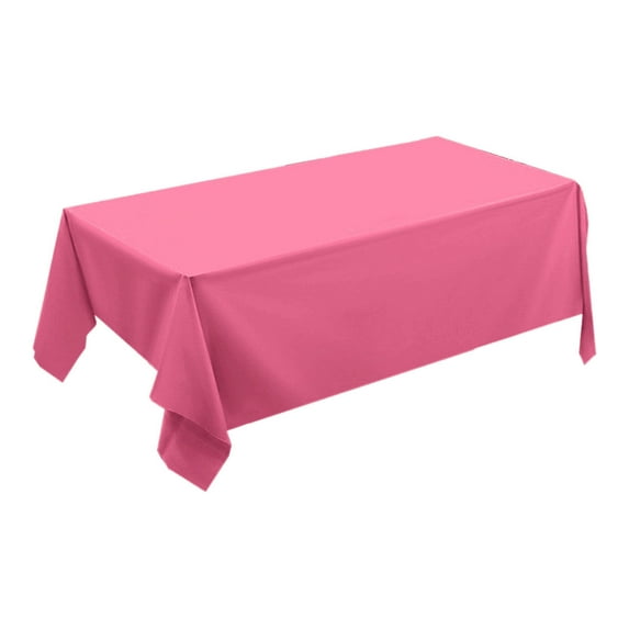 SouMaox Disposable Plastic Tablecloth Rectangle Wipeable Party Table Cover Heavy Duty Waterproof Surface Topper Event Banquet Supplies