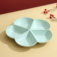 thumbnail image 1 of SouMaox Divided Appetizer Platter Lightweight Wheat Straw Snack Container Multi Compartment Serving Tray for Party Hosting Dessert Display, 1 of 8