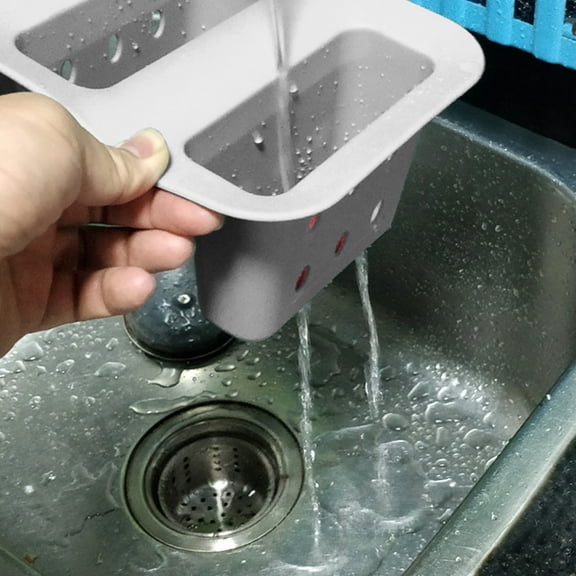 SouMaox Drainage Basket, Dual Layer Design, Rapid Water Separation, Washing Rinsing Storing, for Home Kitchen Desktop Organization