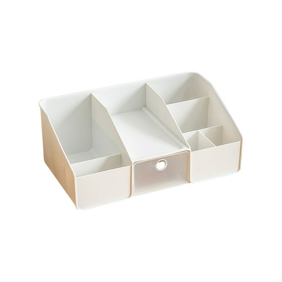 SouMaox Dresser Organizer Box, Partitioned Drawer Design, Translucent Matte Finish, Desktop Space Saving Storage for Home Office Bathroom