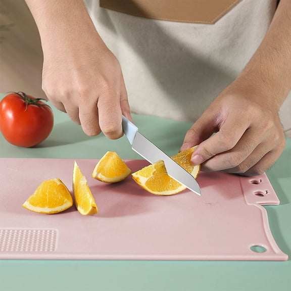 SouMaox Dual Sided Chopping Board Non Slip Surface Kitchen Prep Block Fruit Slicing Base for Home Countertop Organization