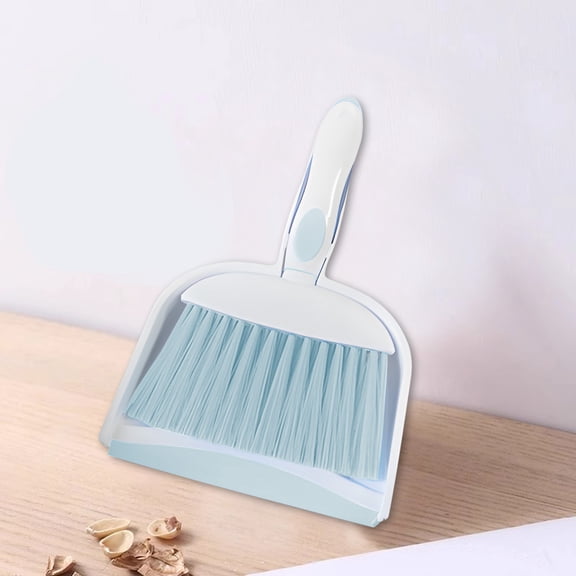 SouMaox Dustpan Brush Set Handheld Sweeping Tool Comfortable Grip Cleaning Supplies Sofa Tabletop Debris Remover Home Utility
