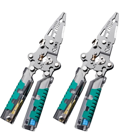 SouMaox Electrician Pliers, Folding Screwdriver Stripper Multi-Function Wire Cutters, Manual Repair Handheld Device for Home Maintenance