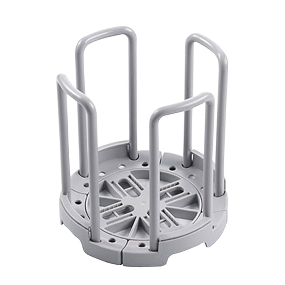 SouMaox Expandable Kitchen Bowl Rack Retractable Dish Cup Organizer Cabinet Drawer Plate Drying Stand White Vertical Storage Solution