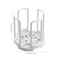 thumbnail image 1 of SouMaox Expandable Kitchen Bowl Rack Retractable Dish Cup Organizer Cabinet Drawer Plate Drying Stand White Vertical Storage Solution, 1 of 9