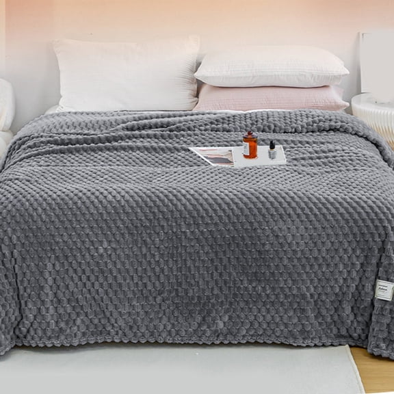 SouMaox Flannel Cooling Blanket, Lightweight Soft Texture Napping Throw, Portable Bedding for Summer Office Home Sofa Use