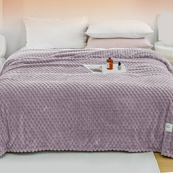 SouMaox Flannel Cooling Blanket, Lightweight Soft Texture Napping Throw, Portable Bedding for Summer Office Home Sofa Use