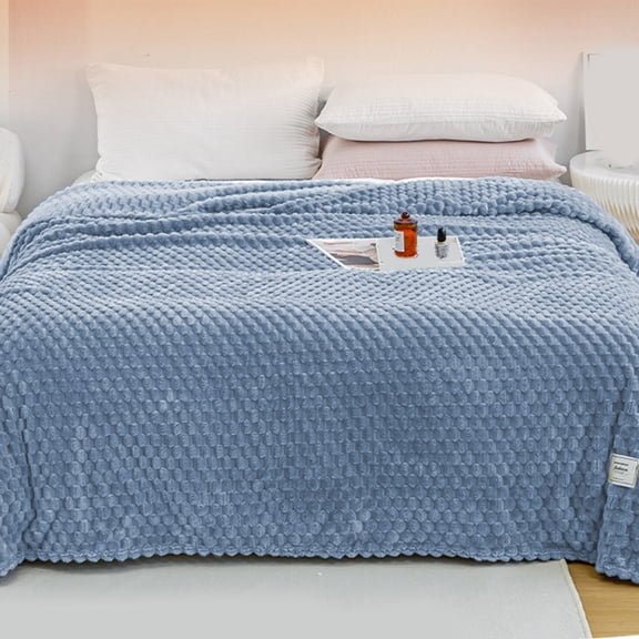 SouMaox Flannel Cooling Blanket, Lightweight Soft Texture Napping Throw, Portable Bedding for Summer Office Home Sofa Use