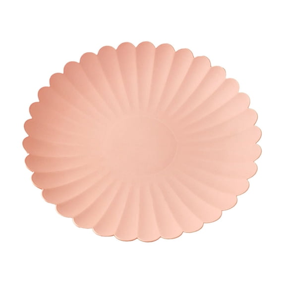 SouMaox Flower Shaped Serving Tray Versatile Snack Plate Set Decorative Dessert Dish Plastic Food Platter Home Dining Table Organization