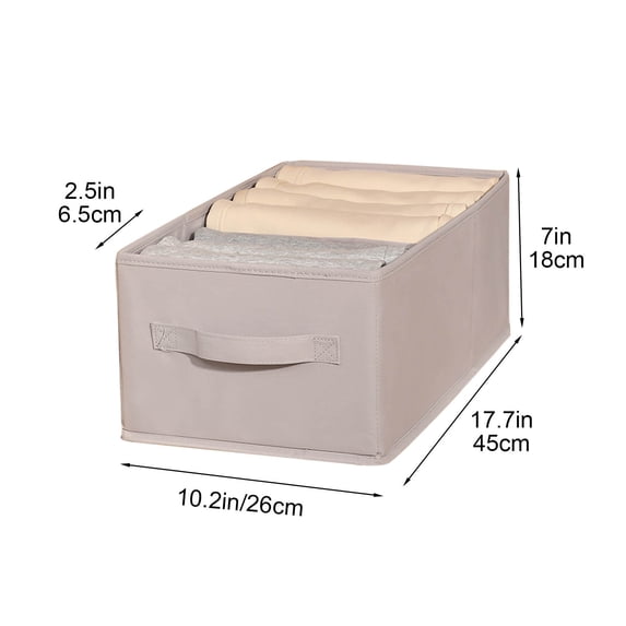 SouMaox Foldable Closet Drawer Organizer Fabric Clothing Storage Box Compartment Pants Bin Wardrobe Dresser Desktop Home Arrangement Tool